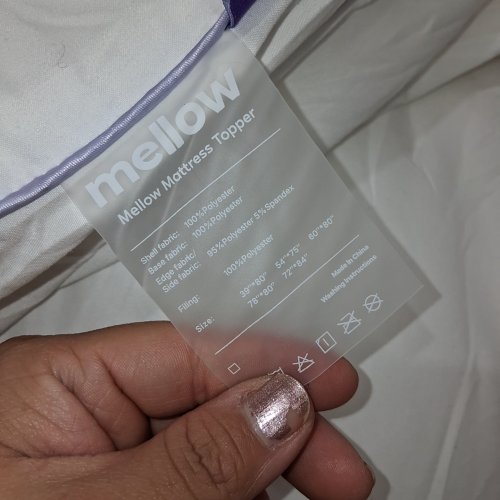 MELLOW THE CLOUD LAYER FLUFFY MATTRESS TOPPER - QUEEN - WHITE image 5