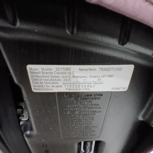 GRACO TRANZITIONS 3-IN-1 LIGHTWEIGHT ADJUSTABLE HEIGHT HARNESS BOOSTER CAR SEAT WITH CUP HOLDERS - 100LB MAX WEIGHT - ELOISE PURPLE (MODEL: 2217080) image 2