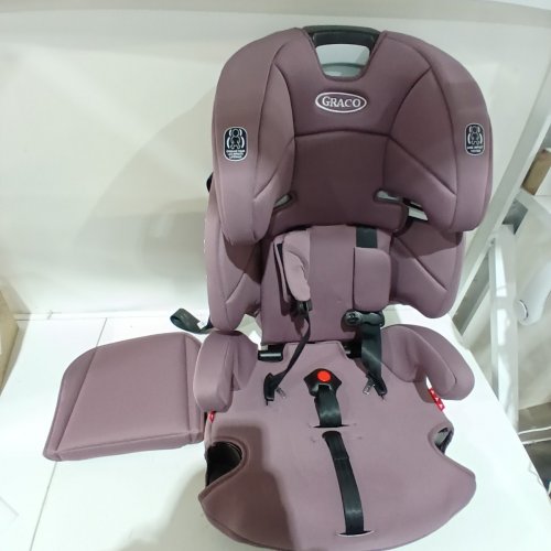 GRACO TRANZITIONS 3-IN-1 LIGHTWEIGHT ADJUSTABLE HEIGHT HARNESS BOOSTER CAR SEAT WITH CUP HOLDERS - 100LB MAX WEIGHT - ELOISE PURPLE (MODEL: 2217080) image 3
