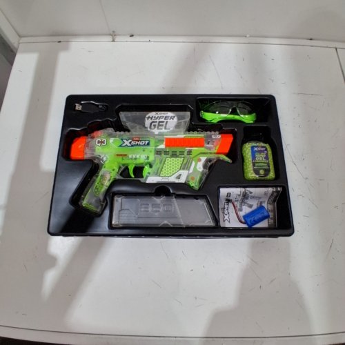 ZURU XSHOT HYPER GEL GLOW NIGHT STRIKE BLASTER - GREEN image 3