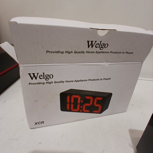 WELGO DIGITAL ALARM CLOCK - BLACK (MODEL: XCR) image 3