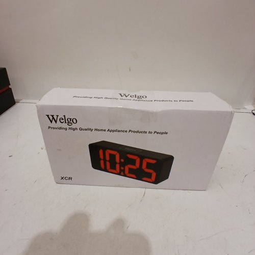WELGO DIGITAL ALARM CLOCK - BLACK (MODEL: XCR) image 5