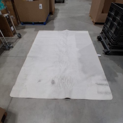 MAINSTAYS BASIC TUFTED WASHABLE NON-SLIP AREA RUG - 6FT X 8FT - OFF WHITE image 3
