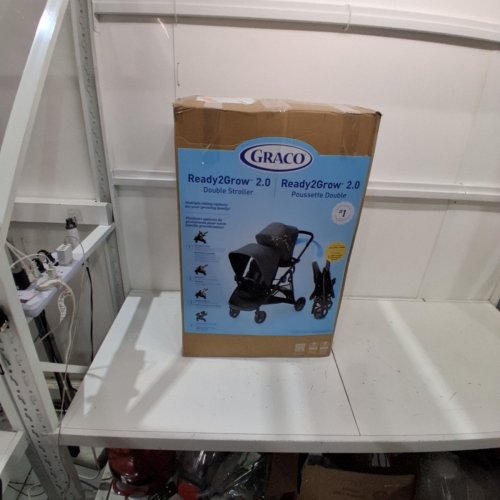 GRACO READY2GROW MULTI-USE 2.0 DOUBLE STROLLER - 40-50 LB CAPACITY - BLACK/DARK GREY (MODEL: 2140042) image 8