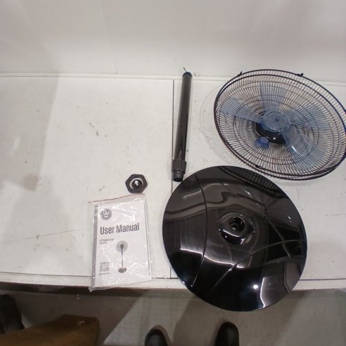 WESTINGHOUSE ADJUSTABLE HEIGHT OSCILLATING PEDESTAL FAN - 16" - BLACK/BLUE (MODEL: WSFSB1601BL) image 4