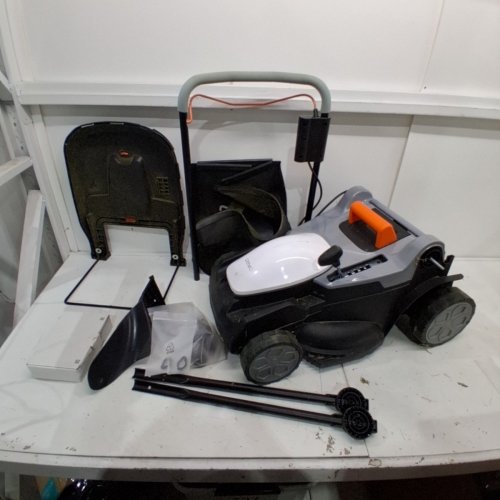 LITHELI CORDLESS LAWN MOWER WITH ADJUSTABLE HEIGHT - 16" - 20V - WHITE/GREY (MODEL: EGT010185) image 3