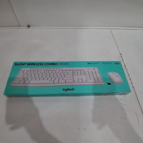 2PC LOGITECH WIRELESS MOUSE & KEYBOARD COMBO WITH SILENTTOUCH TECHNOLOGY - WHITE (MODEL: MK295) image 4