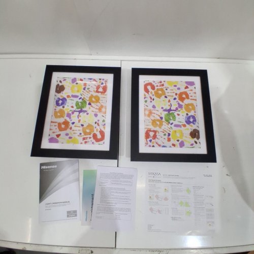 2PK MIKASA KEEPSAKE FRAMES, DISPLAY ARTWORK WITH OR WITHOUT A MAT - 12" X 14.5" - BLACK (MODEL: 1934151) image 2