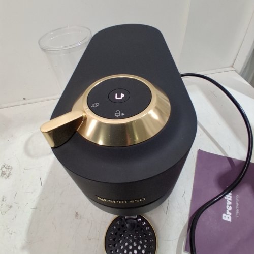 BREVILLE NESPRESSO VERTUO POP+ DELUXE COFFEE & ESPRESSO MACHINE - MATTE BLACK/GOLD (MODEL: BNV125MTB1BUC1) image 2