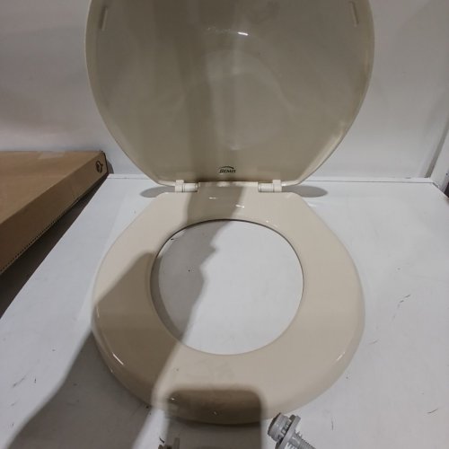 BEMIS ECONOMY PLASTIC ROUND TOILET SEAT - 16.5" - BONE (MODEL: 730SLEC-006) image 3