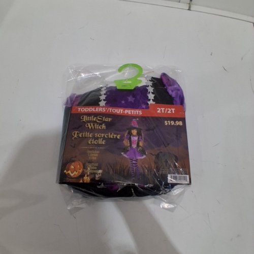 2PC TODDLER LITTLE STAR WITCH COSTUME - 2T - BLACK / PURPLE (ITEM: 10342) image 3
