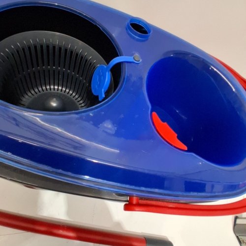VILEDA EASYWRING RINSECLEAN SPIN MOP & BUCKET SYSTEM - GREY/BLUE image 3