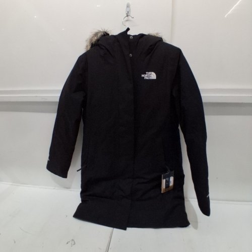 WOMEN'S THE NORTH FACE WATERPROOF SHELL, RECYCLED DOWN INSULATION ARCTIC PARKA WITH ADJUSTABLE HOOD WITH FAUX-FUR TRIM - SMALL - BLACK (STYLE: NF0A84J24H0-S) image 2