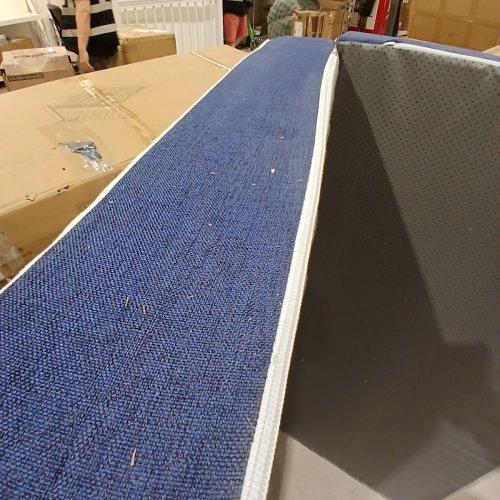 TWOLIKE TRI FOLDING MEMORY FOAM MATTRESS - 52" X 73" X 4" - FULL - BLUE AND WHITE image 5