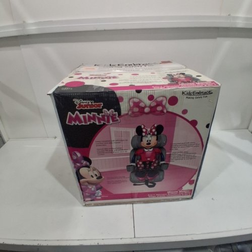 KIDSEMBRACE DISNEY MINNIE MOUSE 2-IN-1 HARNESS BOOSTER CAR SEAT WITH CUP HOLDERS - FORWARD-FACING HARNESS (22–65LB) & BOOSTER (40–100LB) - MULTI-COLOUR - (MODEL:3001MINCAN) image 5