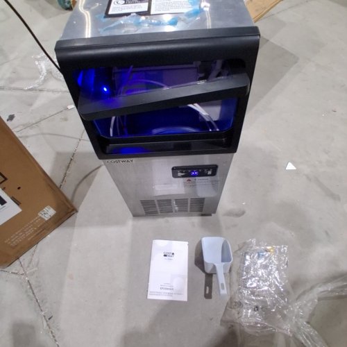 COSTWAY FREE STANDING STAINLESS STEEL COMMERCIAL ICE MACHINE (MODEL: FP10925US-WH) image 3