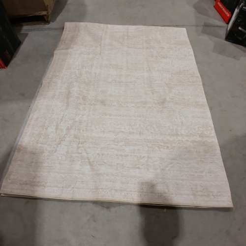EXTRA LARGE MACHINE WASHABLE LIVING ROOM AREA RUG - 9FT X 12FT - NEUTRAL BEIGE, LIGHT PATTERN image 2