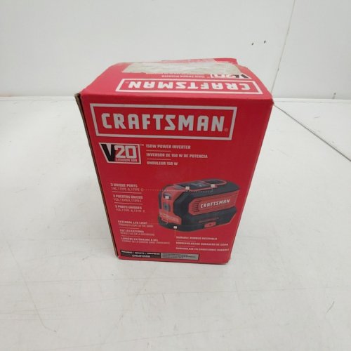 CRAFTSMAN BATTERY POWERED POWER INVERTER *TOOL ONLY* - 20V - 150W - RED/BLACK (MODEL: CMCB1150B) image 4