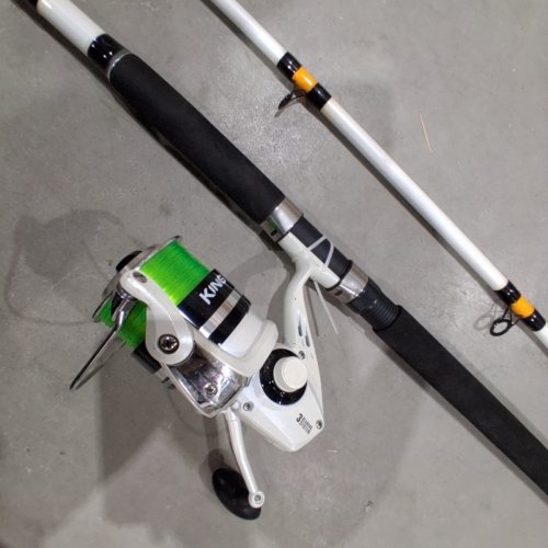 BPS KING KAT ROD AND REEL SPINNING COMBO - 4:4:1 - HEAVY ACTION - 11FT (MODEL: CBK1180HS-2) image 4