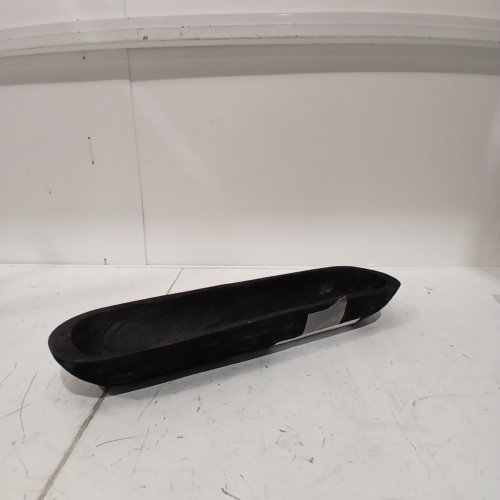 CREATIVE CO-OP DECORATIVE PAULOWNIA WOOD BOWL - 23" X 6" X 3" H - BLACK (MODEL: EC1283) image 2