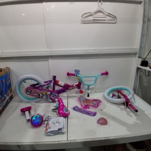 HUFFY PAW PATROL FEATURING SKYE YOUTH TRAINING WHEEL BIKE - 14" - 4 - 6 YEARS - PINK image 3