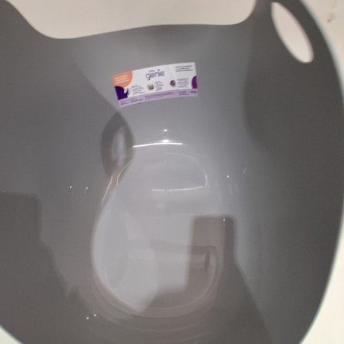 LITTER GENIE CAT LITTER BOX, FLEXIBLE PLASTIC WITH POUR SPOT - GREY image 2