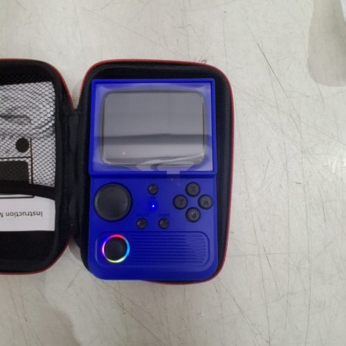 RETRO TV STYLE GAMING HANDHELD CONSOLE WITH 18543 GAMES & RGB LIGHT- 64GB - BLUE (MODEL: R36T) image 3