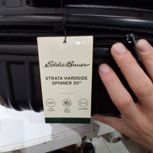 EDDIE BAUER STRATA HARDSIDE SPINNER SUITCASE - 30" - BLACK image 2