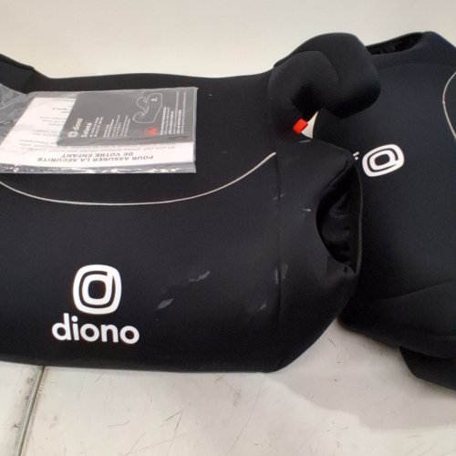 2PK DIONO SOLANA BACKLESS BOOSTER CAR SEATS - BLACK image 3