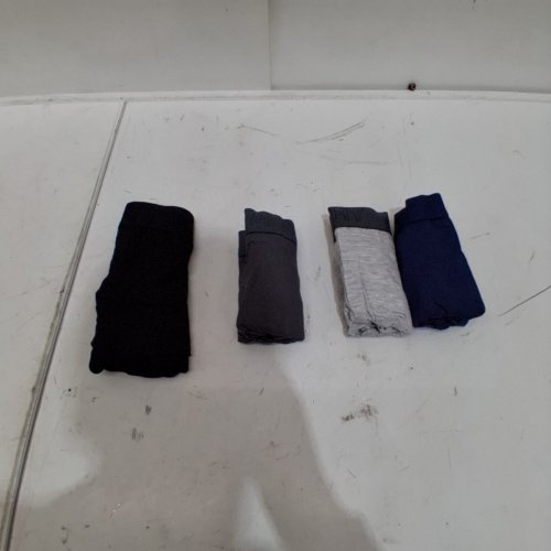 4PK DAVID ARCHY BREATHABLE BOXER BREIF SET - LARGE - BLACK/GREY/BLUE image 2