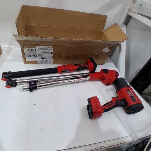 *TOOL ONLY* 2-IN-1 CORDLESS HANDHELD LEAF BLOWER WITH ADJUSTABLE POLE - COMPATIBLE WITH MILWAUKEE BATTERY - 18V - BLACK/RED image 2