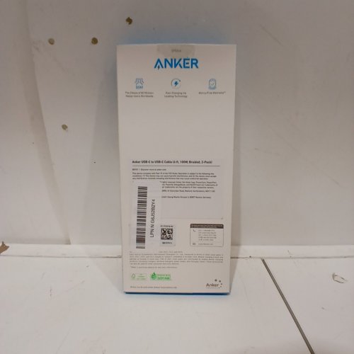 2PK ANKER FAST CHARGING USB-C TO USB-C CABLE - 6FT - GREY - (MODEL: B8757) image 3