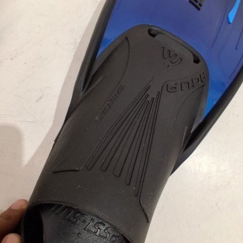 MEN'S CRESSI AGUA SHORT CLOSED HEEL TRAINING FINS - SIZE 10-11 - BLUE image 5