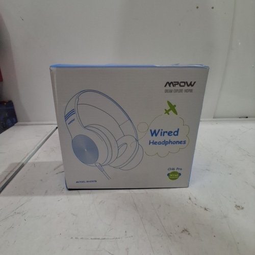 KIDS MPOW CH6 PRO WIRED OVER-EAR HEADPHONES WITH 85DB/94DB VOLUME LIMITER AND IN-LINE MIC - GREEN/GREY (MODEL: BH297B) image 4