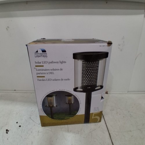 5PK PATHMARK LIGHTING SOLAR LED PATHWAY LIGHTS - 23" - 15LM - 3000K - BLACK (MODEL: 1718617) image 5
