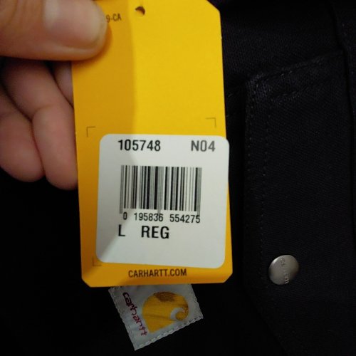 MEN'S CARHARTT RUGGED FLEX DUCK BERWICK JACKET - LARGE - BLACK (STYLE: 105748) image 2