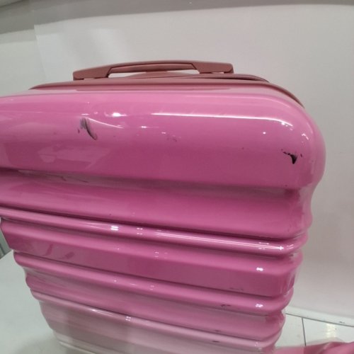 3PC LONG VACATION LUGGAGE SET - 10/16/20 - PINK AND WHITE (MODEL: LUGGAGE LV402) image 3