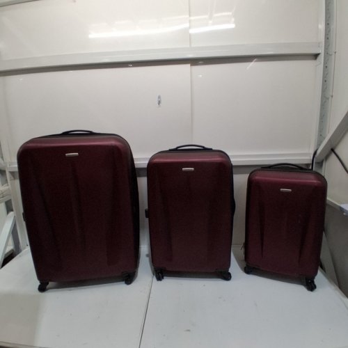 3PC SAMSONITE CENTRIC EXPANDABLE HARDSIDE LUGGAGE SUITCASE SET WITH SPINNER WHEELS, TSA LOCKS, AND TELESCOPING HANDLES - 20FT'/24FT'/28" - MARLOT image 4