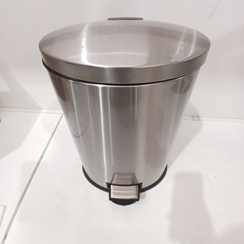 STAINLESS STEEL KITCHEN GARBAGE CAN WASTE BIN WITH DURABLE FOOT PEDAL - 3GAL - SILVER image 5