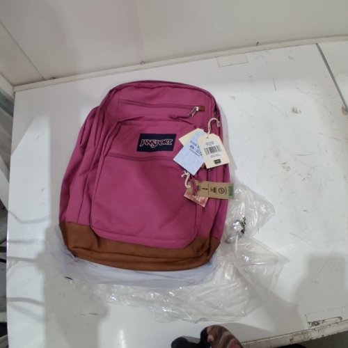 UNISEX JANSPORT COOL STUDENT ADJUSTABLE BACKPACK WITH WATER BOTTLE POCKET - 34 L - HOLDS 15.6" LAPTOPS - MAUVE HAZE image 3