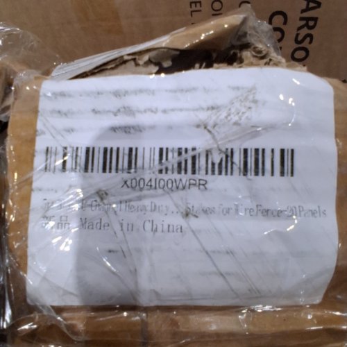 20PK SWEDGED ANCHOR PLATE HEAVY DUTY METAL WIRE FENCE U-CHANNEL - 5FT - BLACK image 2