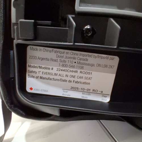SAFETY 1ST EVERSLIM ALL-IN-ONE CONVERTIBLE CAR SEAT - BLACK (MODEL: 22440CHHR) image 2