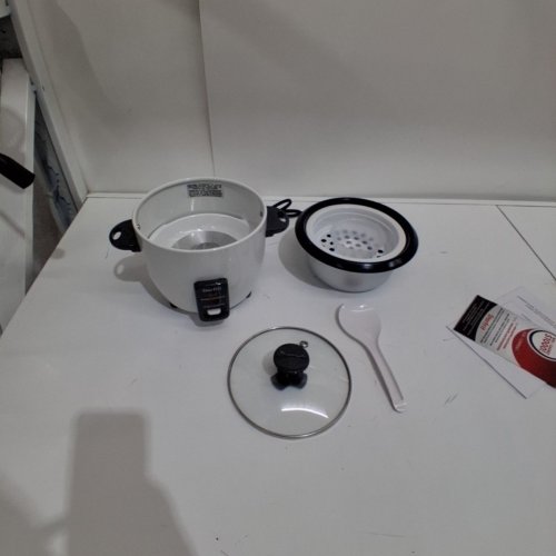 STARFRIT ELECTRIC RICE COOKER - 6 CUP CAPACITY - WHITE (MODEL: 024734) image 3