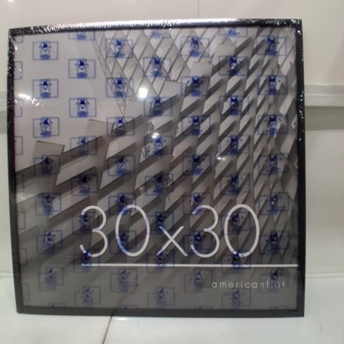AMERICAN FLAT PLEXIGLASS PICTURE FRAME - 30" X 30" - BLACK image 3