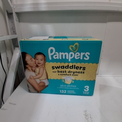 132PK PAMPERS SWADDLERS DIAPERS - SIZE 3 (1326LB) image 3