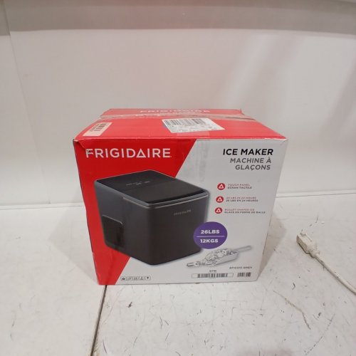 FRIGIDAIRE RETRO FREESTANDING BULLET SHAPED ICE MAKER - 26LB - GREY (MODEL: EFIC513-GREY) image 8