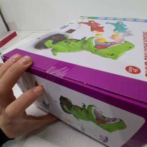 JUKUDAHU MOVEABLE DINOSAUR SHOOTING TOY - GREEN / RED / BLUE image 3