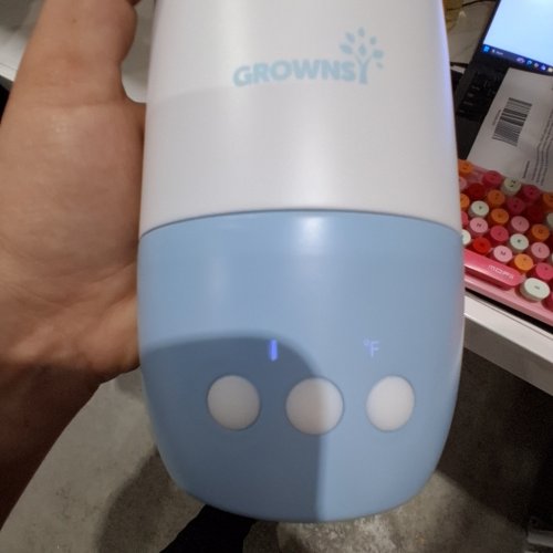 GROWNSY PORTABLE MILK WARMER - 600 ML - WHITE / LIGHT BLUE (MODEL: T6) image 2