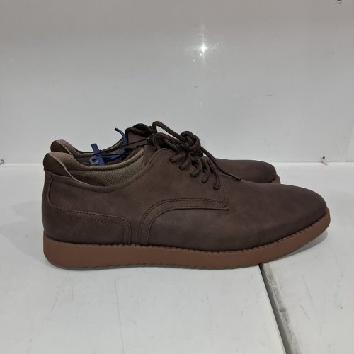 MEN'S DR. SCHOLLS SYNC FLEC PXFORD LACE UP SHOE - SIZE 9 - BROWN FAUX LEATHER image 5