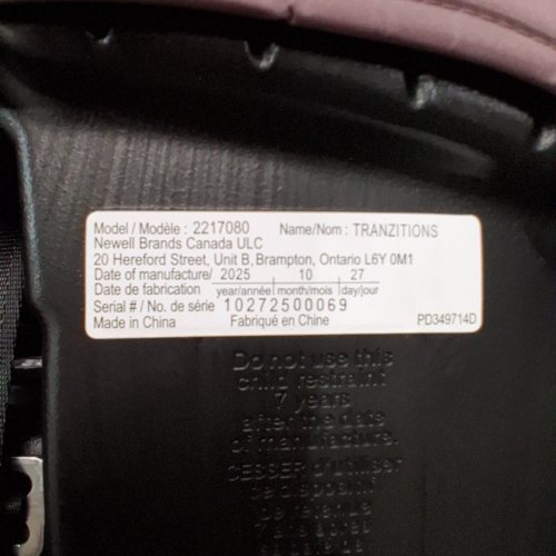 GRACO TRANZITIONS 3-IN-1 LIGHTWEIGHT ADJUSTABLE HEIGHT HARNESS BOOSTER CAR SEAT WITH CUP HOLDERS - 100LB MAX WEIGHT - ELOISE PURPLE (MODEL: 2217080) image 2
